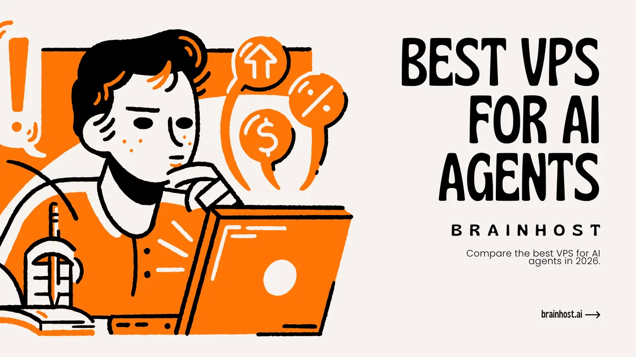 Best VPS for AI Agents - Orange and Black Playful Illustrated Brainstorming Session Presentation