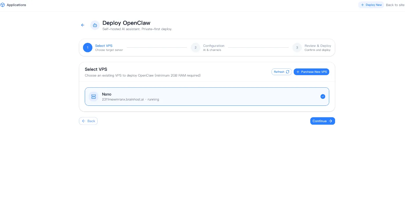 BrainHost Openclaw Machine